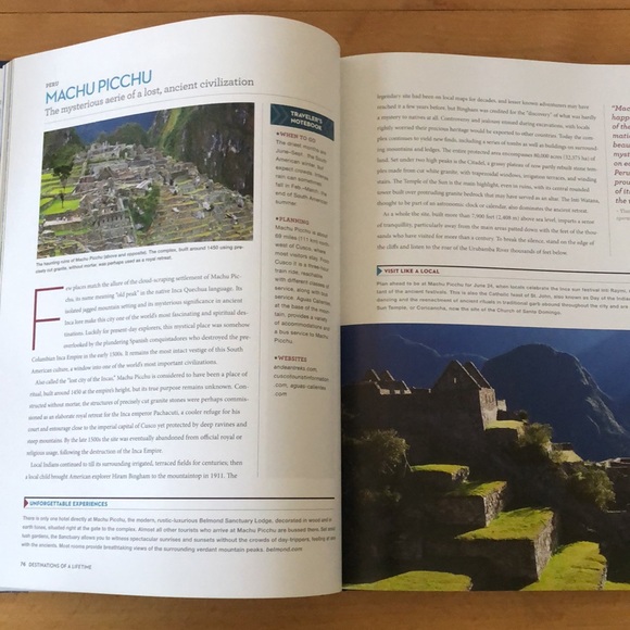 National Geographic Destinations Of A Lifetime Coffee Table Book - Picture 5 of 6